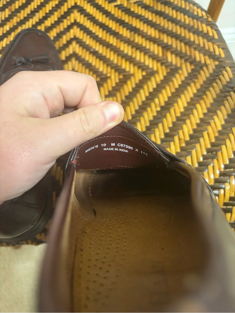 Cole Haan Tassel Loafers Leather Men’s 10